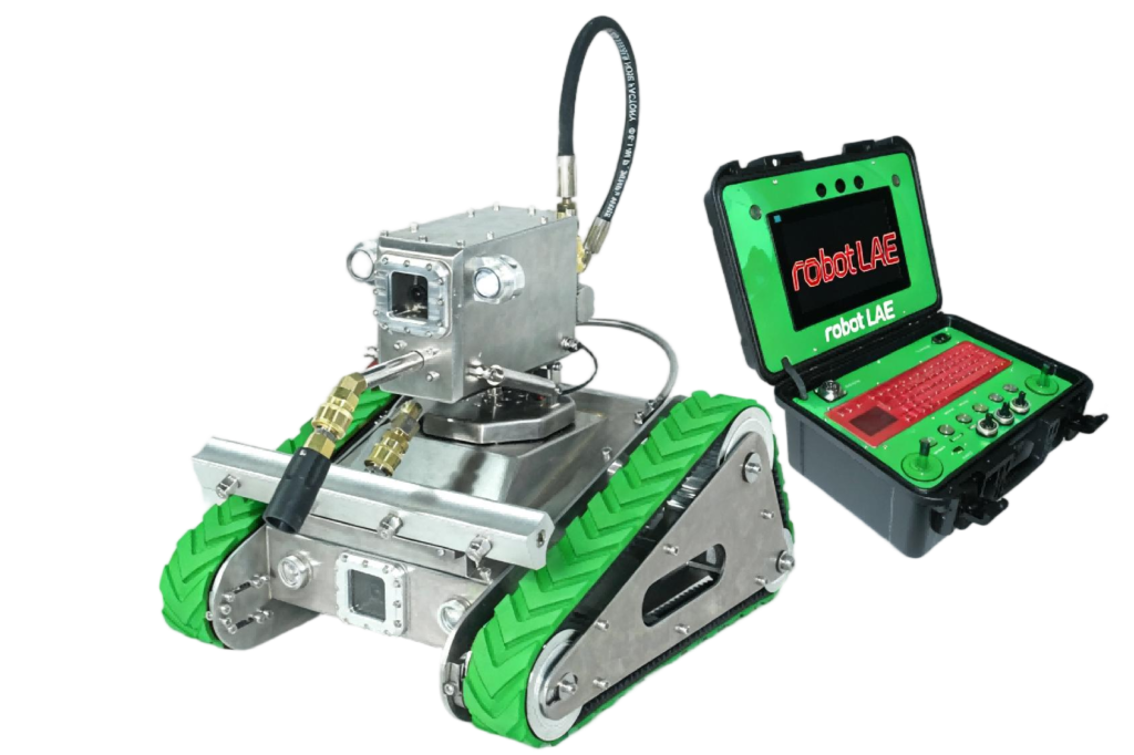 robot water trank green trans